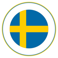bandera de Suecia en forma. Suecia bandera en forma png