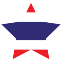 Flag of Thailand in shape. Thai flag in shape png