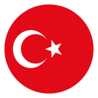 bandera de Turquía en forma. Turquía bandera en forma. png