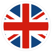 United Kingdom flag circle. Flag of UK in round circle png