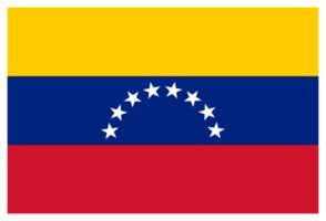 Flag of Venezuela. Venezuela flag in design shape. png