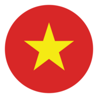 Vietnam flag in a design shape. Flag of Vietnam in a design shape. png