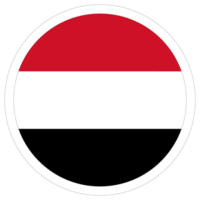 Yemen bandera en diseño forma. bandera de Yemen en diseño forma. png