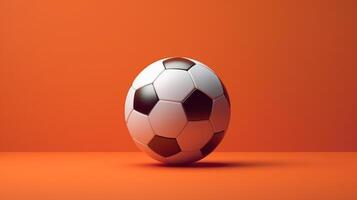 Soccer Ball Banner Template, Football Tournament Competition Background. photo