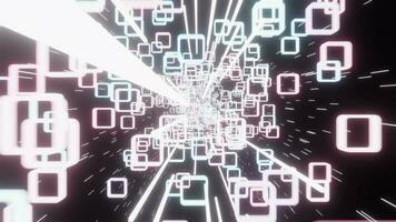 3D Visual animation for VJ. Motion Squares Neon video