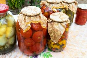 Home canned vegetables photo