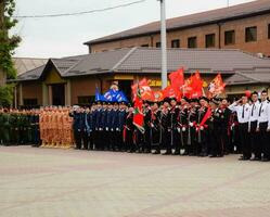 Festive parade on May 9 in Slavyansk-on-Kuban, in honor of Victory Day in the Great Patriotic War. photo