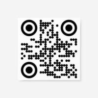 vector qr código muestra para teléfono inteligente exploración aislado en blanco antecedentes