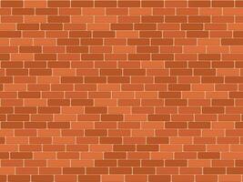 Brick wall pattern seamless background. Realistic decorative background. Vector illustration