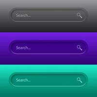 Search Bar for ui, design and web site. Search Address and navigation bar icon.  Vector collection of search form templates for websites