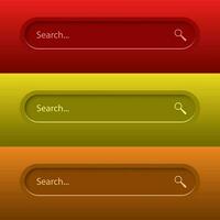 Search Bar for ui, design and web site. Search Address and navigation bar icon.  Vector collection of search form templates for websites
