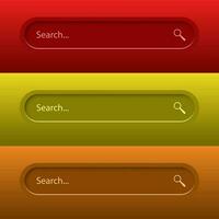 Search Bar for ui, design and web site. Search Address and navigation bar icon.  Vector collection of search form templates for websites