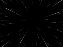 Space speed. Abstract starburst dynamic lines or rays. Vector illustration