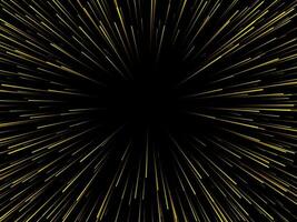 Space speed. Abstract starburst dynamic lines or rays. Vector illustration