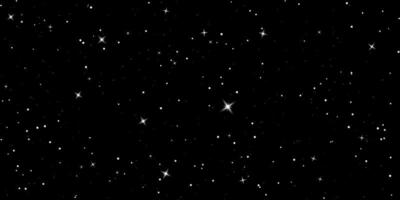 estrellado cielo. oscuro noche cielo. infinito espacio con brillante estrellas. misterio oscuro universo. vector antecedentes
