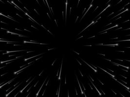 Space speed. Abstract starburst dynamic lines or rays. Vector illustration