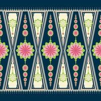 Geometric ethnic pattern design for asian fabric , clothing, fabric, batik, knitwear, embroidery, Ikkat, pixel pattern. vector