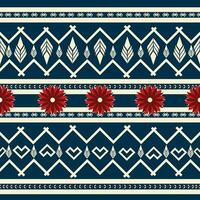 Geometric ethnic pattern design for asian fabric , clothing, fabric, batik, knitwear, embroidery, Ikkat, pixel pattern. vector