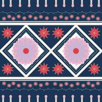 Geometric ethnic pattern design for asian fabric , clothing, fabric, batik, knitwear, embroidery, Ikkat, pixel pattern. vector