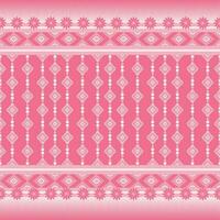 Geometric ethnic pattern design for asian fabric , clothing, fabric, batik, knitwear, embroidery, Ikkat, pixel pattern. vector