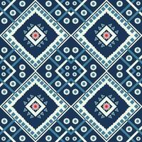 Geometric ethnic pattern design for asian fabric , clothing, fabric, batik, knitwear, embroidery, Ikkat, pixel pattern. vector