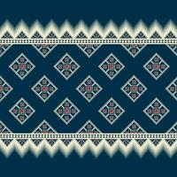 Geometric ethnic pattern design for asian fabric , clothing, fabric, batik, knitwear, embroidery, Ikkat, pixel pattern. vector