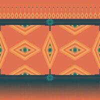 Geometric ethnic pattern design for asian fabric , clothing, fabric, batik, knitwear, embroidery, Ikkat, pixel pattern. vector