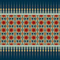 Geometric ethnic pattern design for asian fabric , clothing, fabric, batik, knitwear, embroidery, Ikkat, pixel pattern. vector