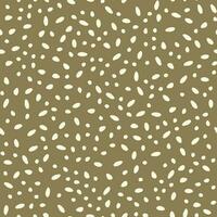 Contemporary polka dot shapes seamless pattern in vector. Trendy hand drawn textures. vector
