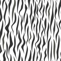 Vector seamless animal pattern. Imitation of a zebra coat with black stripes and spots.