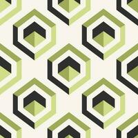 Abstract cube isometric pattern. Abstract geometric 3d square with triangle shape seamless pattern modern color style. Abstract geometric pattern use for textile, wallpaper, cushion, cover, etc vector