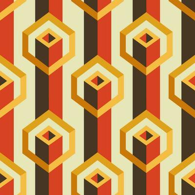 Abstract colorful geometric pattern. Isometric cube with 3d square shape seamless pattern. Abstract geometric pattern use for fabric, textile, home decoration elements, upholstery, wrapping.