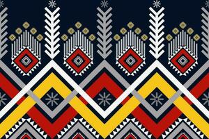 Southwest Navajo geometric pattern. Ethnic tribal geometric shape seamless pattern colorful Navajo style. Southwest ethnic pattern use for textile, carpet, cushion, wallpaper, mural art, etc. vector