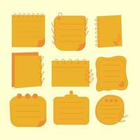 little note label design collection vector