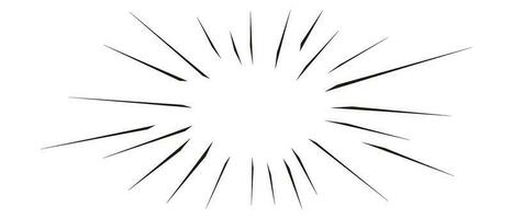 Comic action lines.Manga speed effect frame. Cartoon boom,bang,radial burst.Vector isolated illustration vector