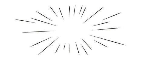 Comic action lines.Manga speed effect frame. Cartoon boom,bang,radial burst.Vector isolated illustration vector