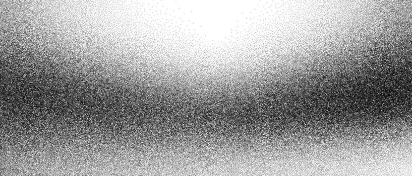 Gritty texture sand on transparent background.Monochrome noise halftone, grit pattern.Vector isolated illustration vector