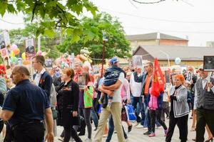 Festive parade on May 9 in Slavyansk-on-Kuban, in honor of Victory Day in the Great Patriotic War. photo