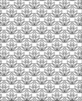 Black and white seamless pattern for coloring book in doodle style. vector