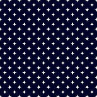 Blue and white sparkling stars seamless pattern. Twinkling sparkle star background vector illustration.