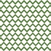 Green and white quilted square plaid pattern. Patchwork quilt background vector illustration.