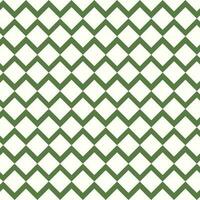 Green and white quilted square plaid pattern. Patchwork quilt background vector illustration.