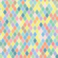 Pastel color geometric rhombus seamless pattern. Abstract rhombuses structure background vector illustration.