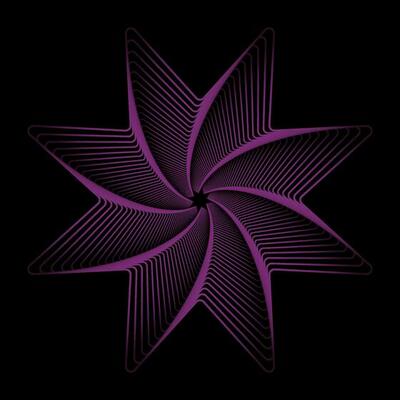 Pink star geometric spirograph background vector illustration. Spirographs star abstract element vector illustration.