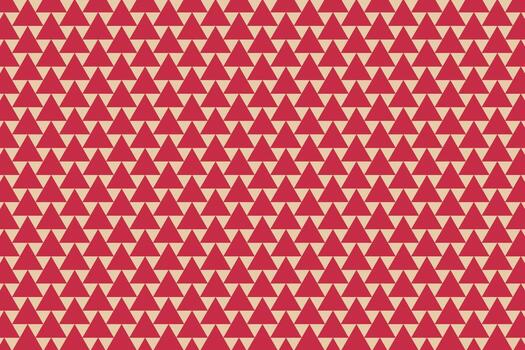 Red triangle mosaic seamless pattern background. Triangular tiles vector background.