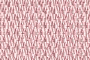 3d optical illusion geometric hexagons with volume effect vector background. Hexagonal cubes structure seamless pattern.