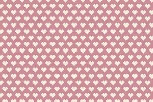 Pink heart seamless pattern. Love doodle hearts for valentine's day. vector