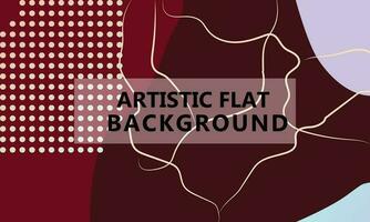 Artistic Flat and Abstract Background illustration vector