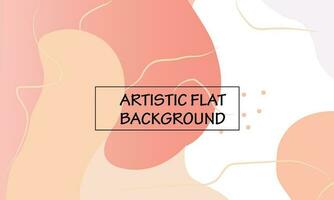 An Artistic and creative abstract flat background illustration vector