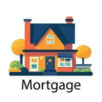 A creative flat Mortgage vector illustration